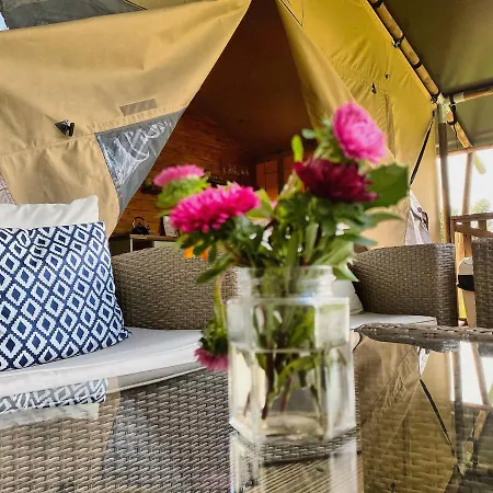 Glamping Little North Field Family Safari Tent Glamping Near